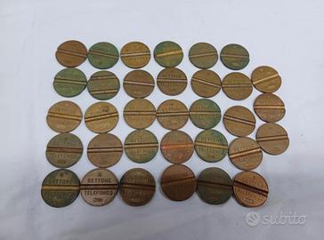 Gettone Telefonico SIP VARIE SERIE 33 PEZZI 