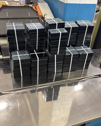400 Mattonelle in plexiglass nero
