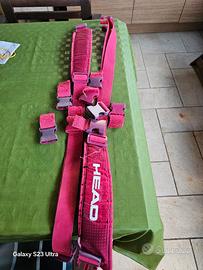 Tracolle borsa tennis head con agganci a cucire