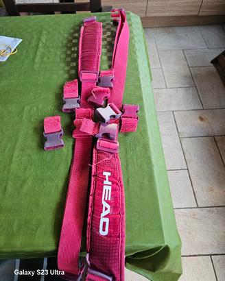 Tracolle borsa tennis head con agganci a cucire