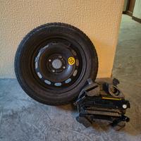 Ruota di scorta + Crick Ford Fiesta 2007  Ruotino