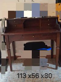 Scrittoio antico color noce