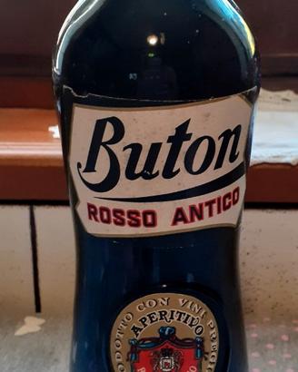 Bottiglia rosso antico Buton da collezione