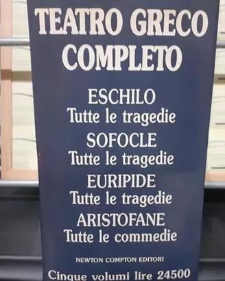 Box set 5 Libri Teatro greco completo,vintage book