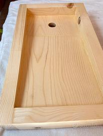 Lavandino in legno di abete