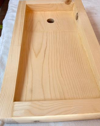 Lavandino in legno di abete