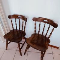 Sedie in legno massello americano vintage