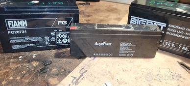 Lotto 3 batterie 12V – 7Ah / 7.2Ah / 2.3Ah
