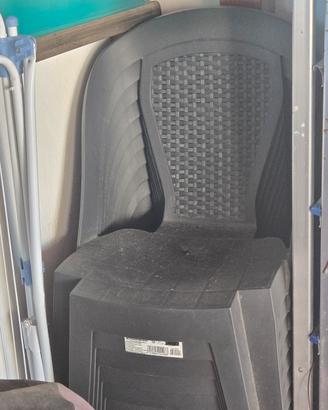 12 sedie simili rattan