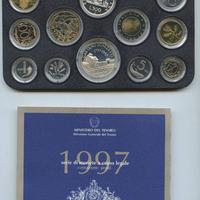 ITALIA DIVISIONALE 1997 FONDO SPECCHIO ARGENTO X 2