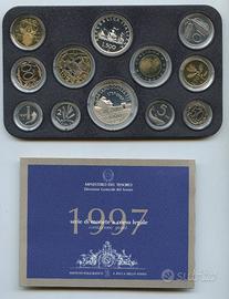 ITALIA DIVISIONALE 1997 FONDO SPECCHIO ARGENTO X 2