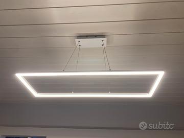 Lampadario a led design rettangolare