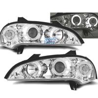FARI PER OPEL TIGRA 95-03 ANGEL EYES FONDO CROMATO