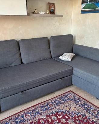 Divano letto angolare con contenitore