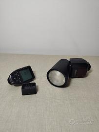 Flash  godox V1C (Canon) con trasmettitore X1ProC