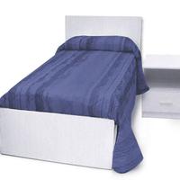 Set Letto singolo con comodino bianco
