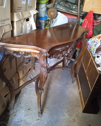 Consol in legno lavorato