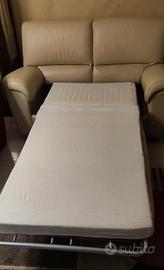 divano letto 2 posti+ poltrona regolabile