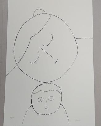 Litografia Venturino Venturi “Maternità