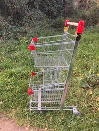 Carrello spesa doppio cesto