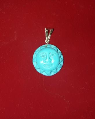 Ciondolo pietra turchese 