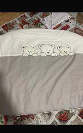 Paracolpi culla con copripiumino