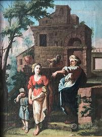 Dipinto antico Agar e Ismaele