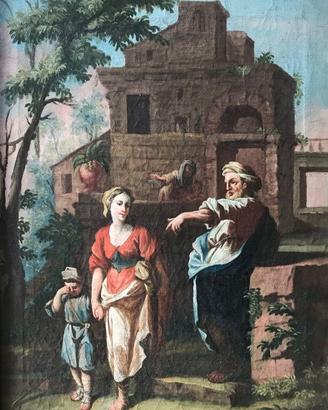 Dipinto antico Agar e Ismaele