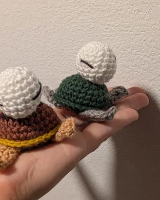 Peluche tartarughe uncinetto