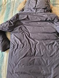 Piumino con pelo di volpe