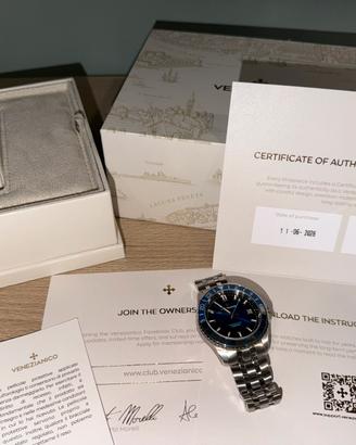 Venezianico Nereide GMT 39 Blu garanzia 2026