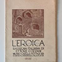 L'Eroica Rassegna Italiana Anno XXVI Quad. 221-222
