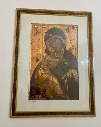 Quadro Icona Madonna di Vladimir - Cornice Artigia