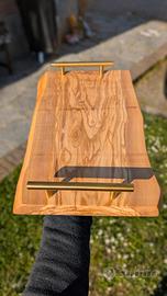 Vassoio in Ulivo con Manici