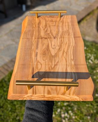 Vassoio in Ulivo con Manici