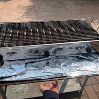 Barbecue , griglia a GAS 80 × 40 cm inox