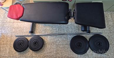 Panca Reclinabile + Bilancere  + Dischi