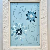 Quadro con fiori laccato bianco 🌼✨