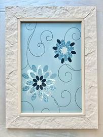 Quadro con fiori laccato bianco 🌼✨