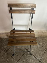 Sedie in legno pieghevoli
