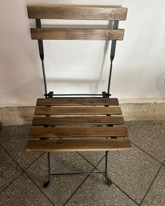 Sedie in legno pieghevoli