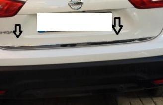 Nissan qashqai 2014-2018 striscia portabagagli