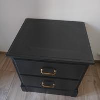 comodino nero nuovo