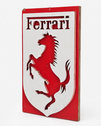 Insegna Ferrari Cavallino Rampante vintage