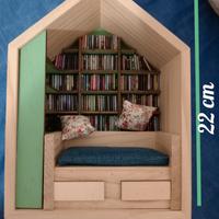 Mini libreria in legno
