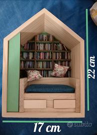 Mini libreria in legno
