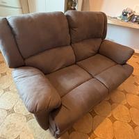 Divano 2 posti con recliner manuale