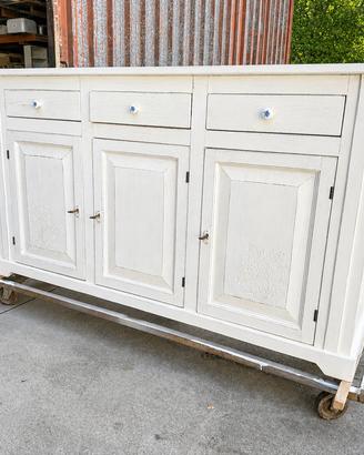 Madia credenza legno massello 160 cm artigianale