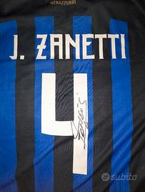 maglia autografata inter zanetti