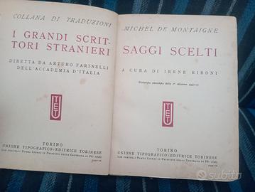 saggi scelti - Michel De Montaigne - UTET 1942